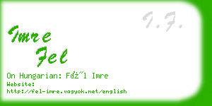 imre fel business card